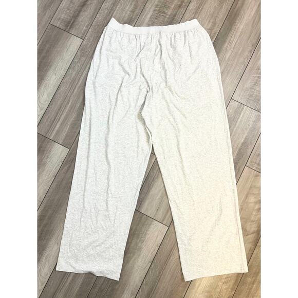 SKIMS Boyfriend Loose Pants in Grey Size XL Pull On Straight Leg Stretch Pockets - Picture 3 of 4